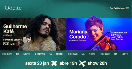 Guilherme Kafé em 'Oscuro' e Mariana Corado em 'Baile da Travessia'