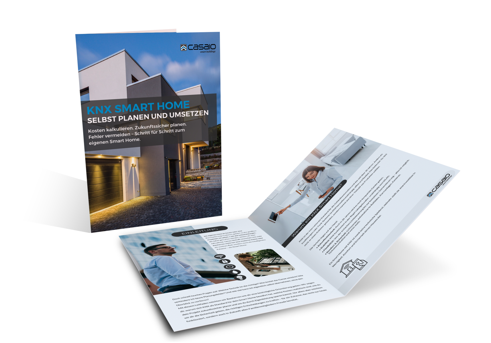 KNX Smart Home Leitfaden Cover aufgeschlagen