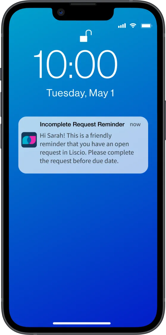 Laptop showing a client portal for accountants with screen showing tax preparation software