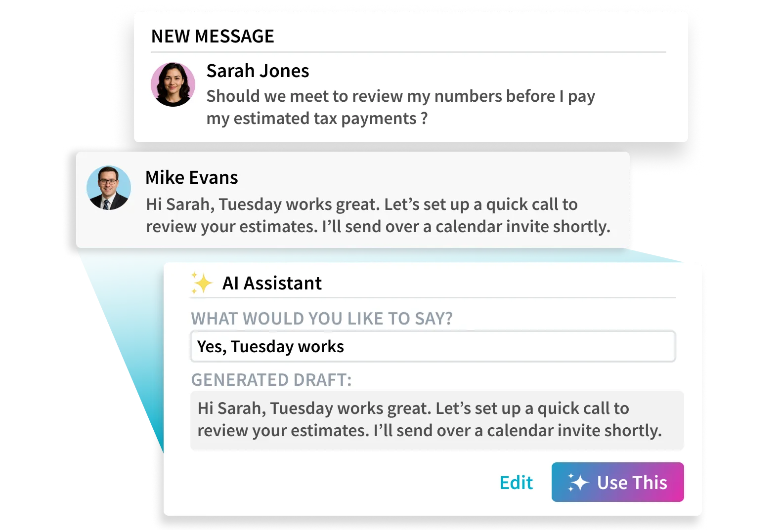 Laptop showing a client portal for accountants with screen showing tax preparation software 
