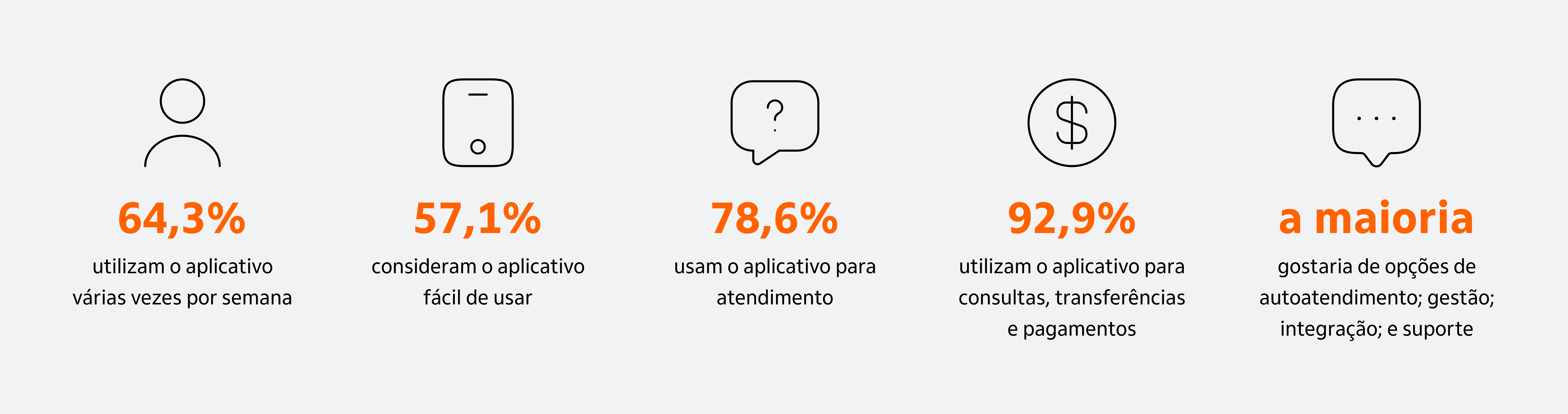 Infográfico com os principais dados da pesquisa.
