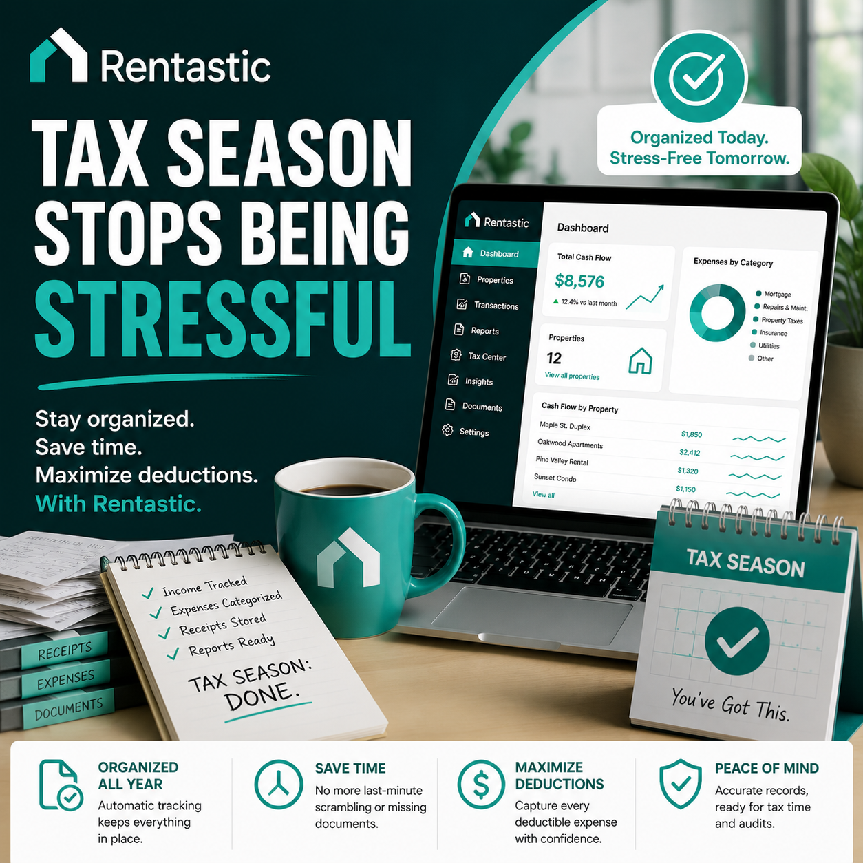 Tax Season Stops Being Stressful with Rentastic