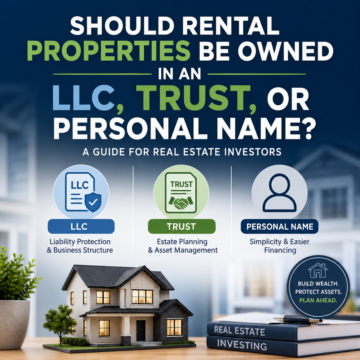 Should Rental Properties Be Owned in an LLC, Trust, or Personal Name?