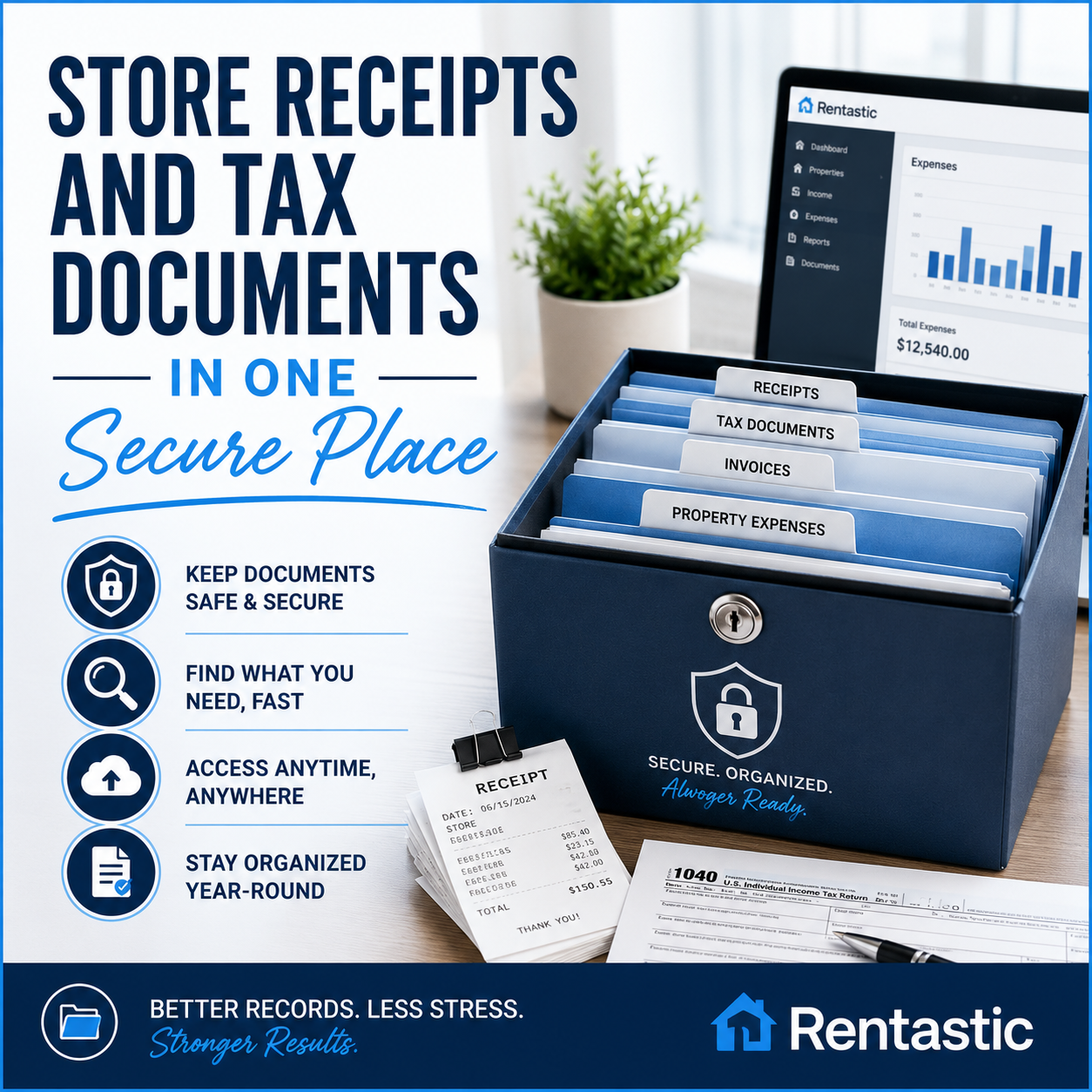 Store Receipts and Tax Documents in One Secure Place: A Smarter Way to Manage Rental Property Finances