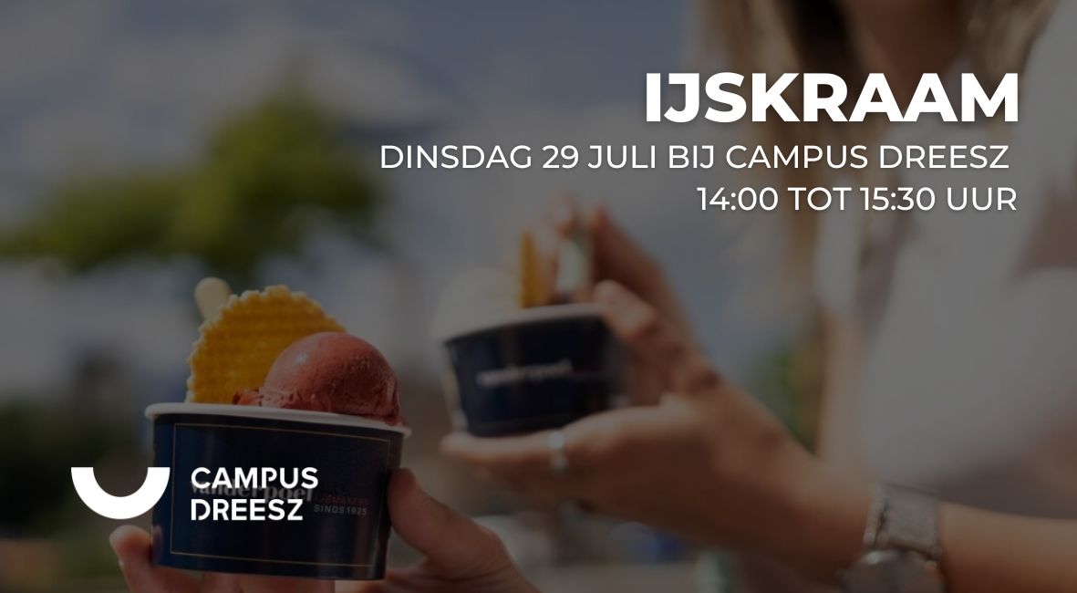Heerlijk IJs van Van der Poel bij Campus Dreesz.