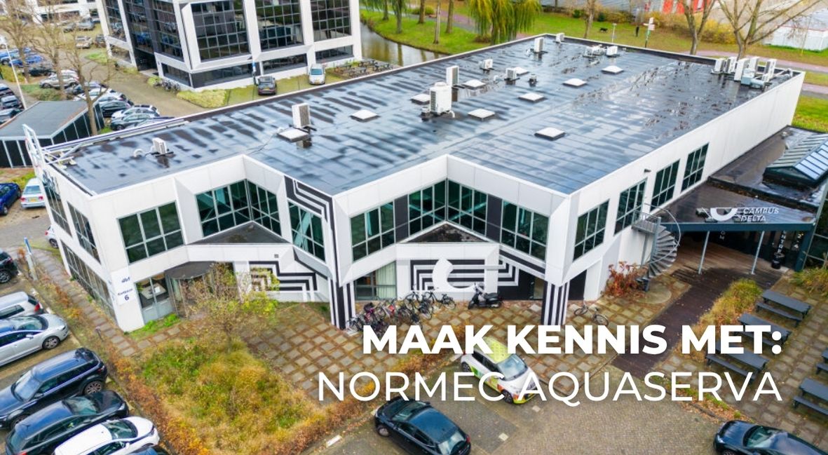 Dakterras van Campus Hambaken in Den Bosch, waar je tussen het werken door even kan ontspannen. 