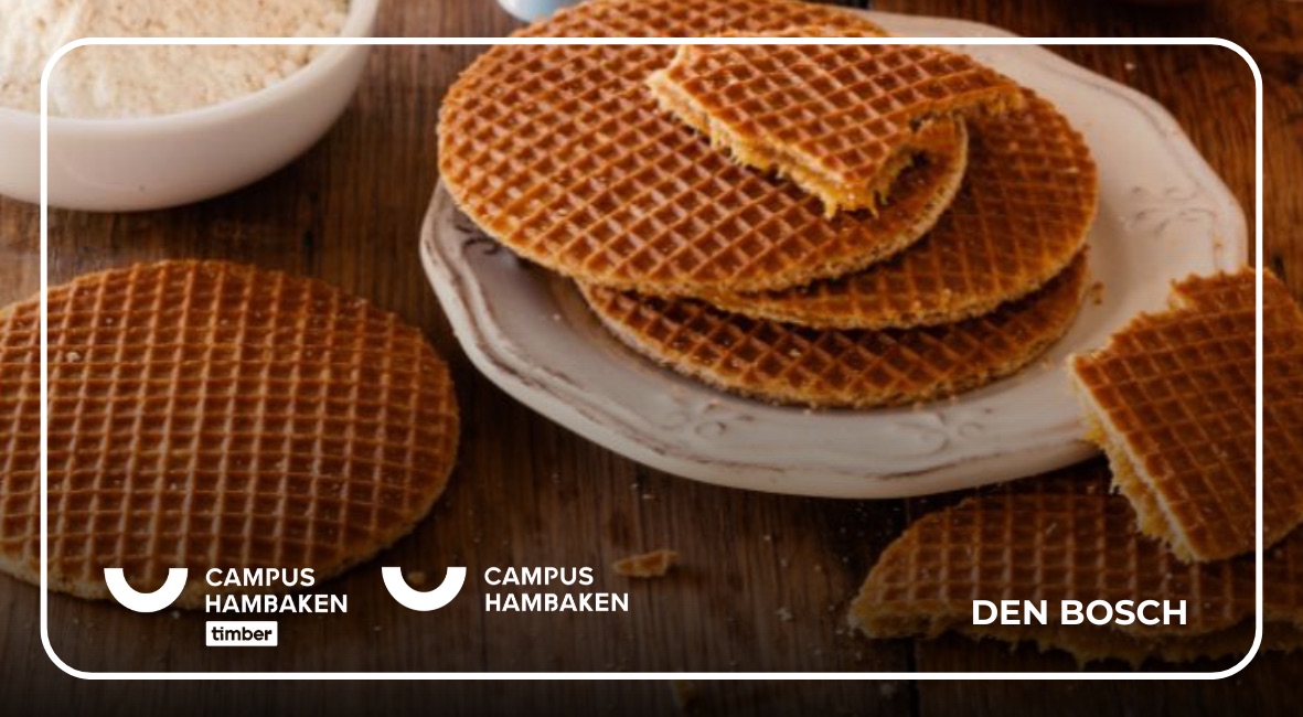Verse stroopwafels tijdens een moment bij Campus Hambaken in Den Bosch.