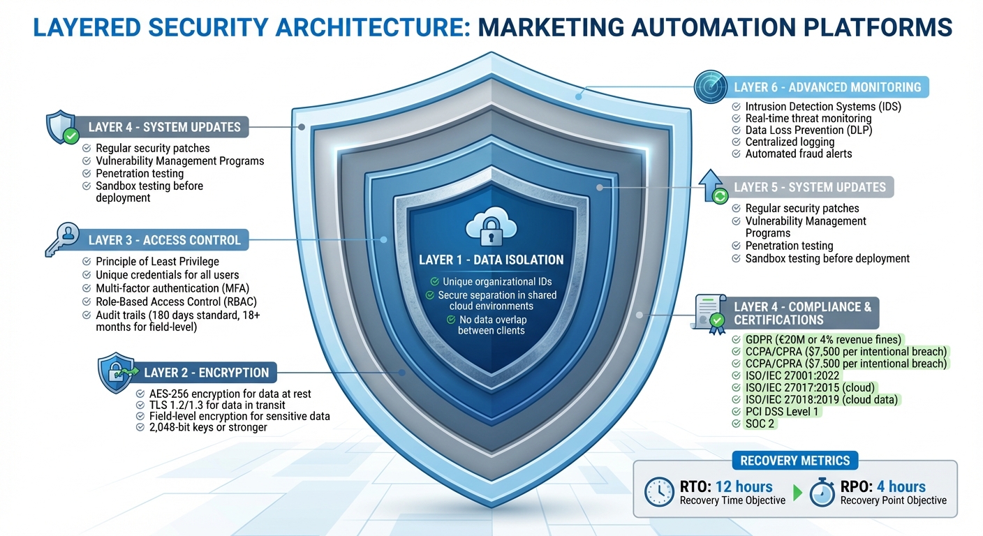 6 Core Security Layers in Marketing Automation Platforms