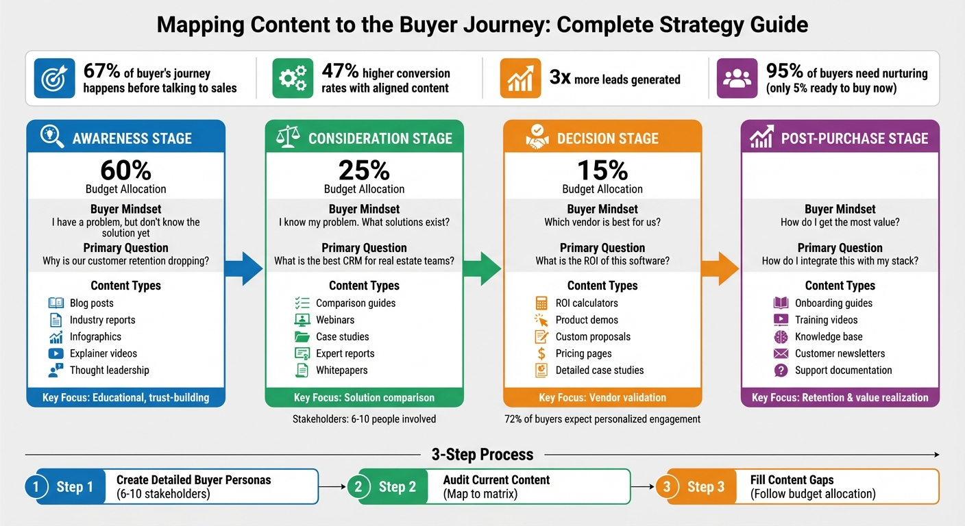 Content Mapping to Buyer Journey: Budget Allocation and Strategy Guide