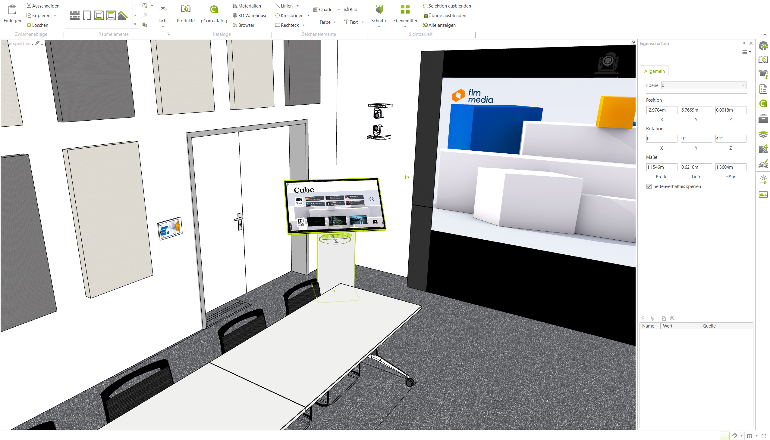 3D Visualisierung der Medientechnik