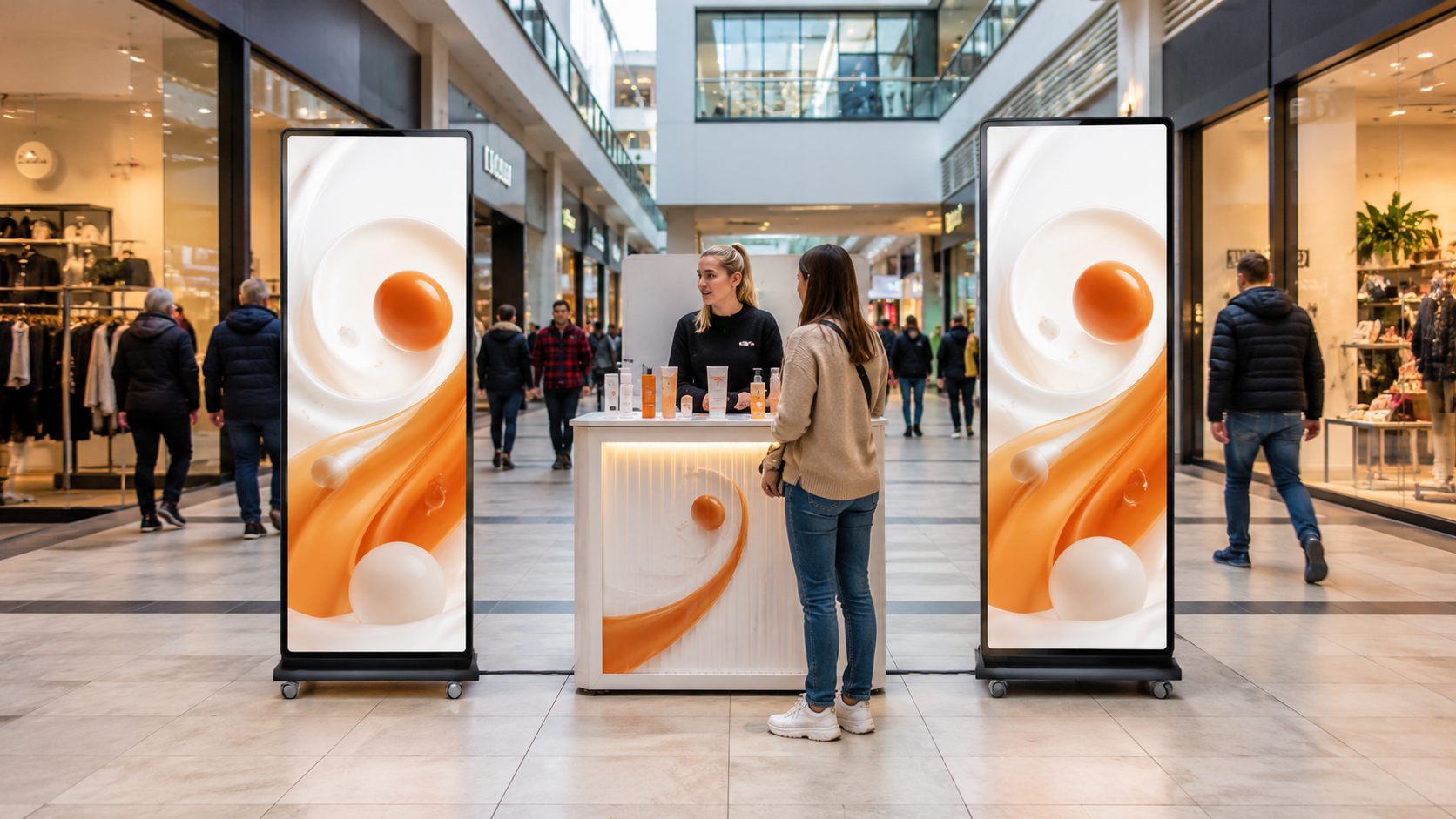 LED-Poster als digitale Alternative zu einem klassischen Plakat