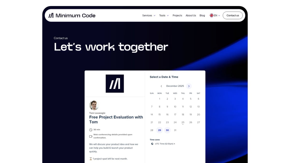 The Expert Guide to Bubble Analytics Dashboard App 2026 - Book a free discovery call with Tom at Minimum Code