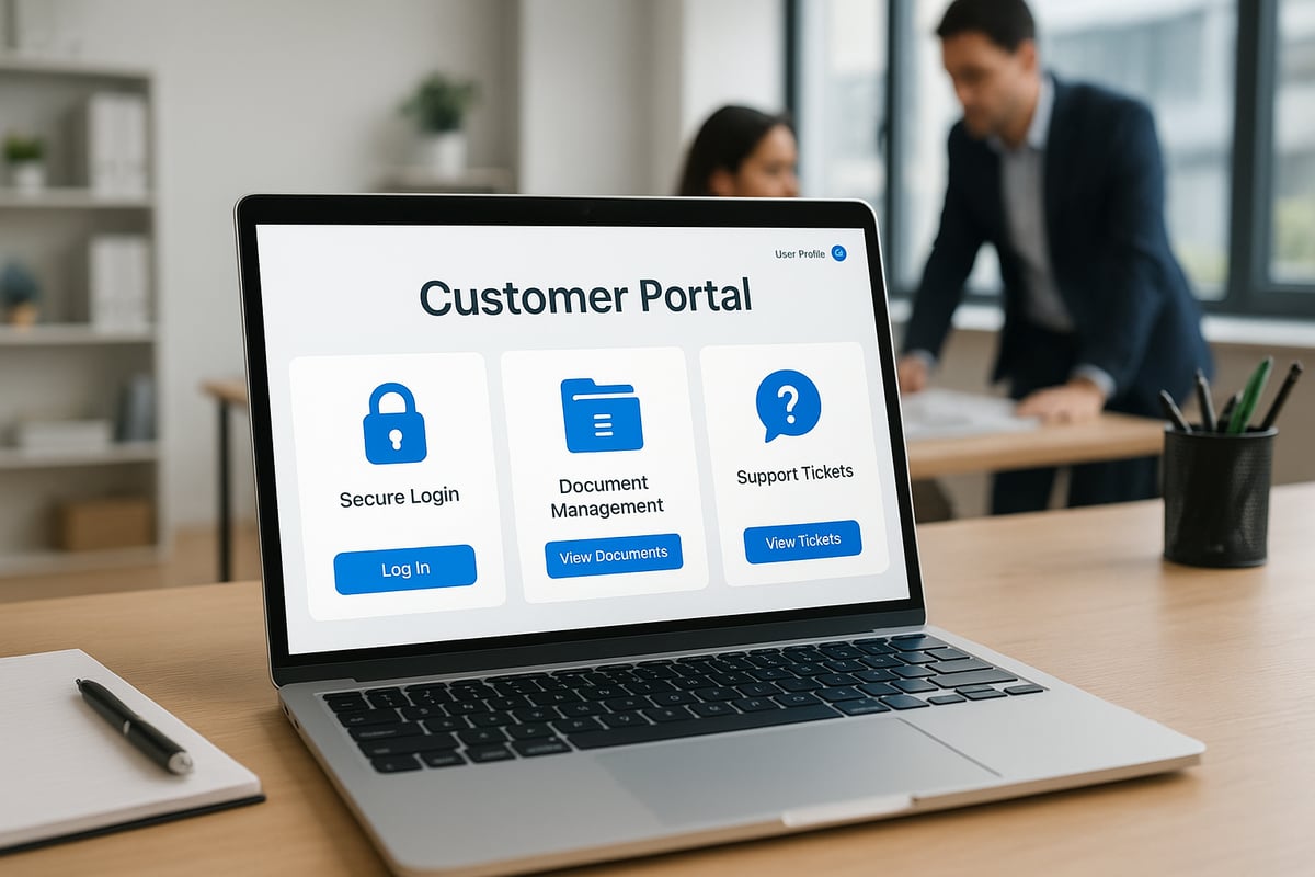 Core features of a customer portal app