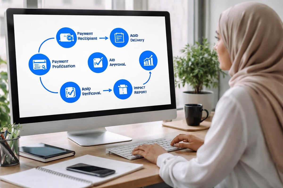 Charitable donation workflow