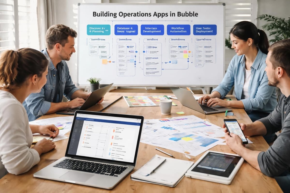 Bubble.io app development workflow