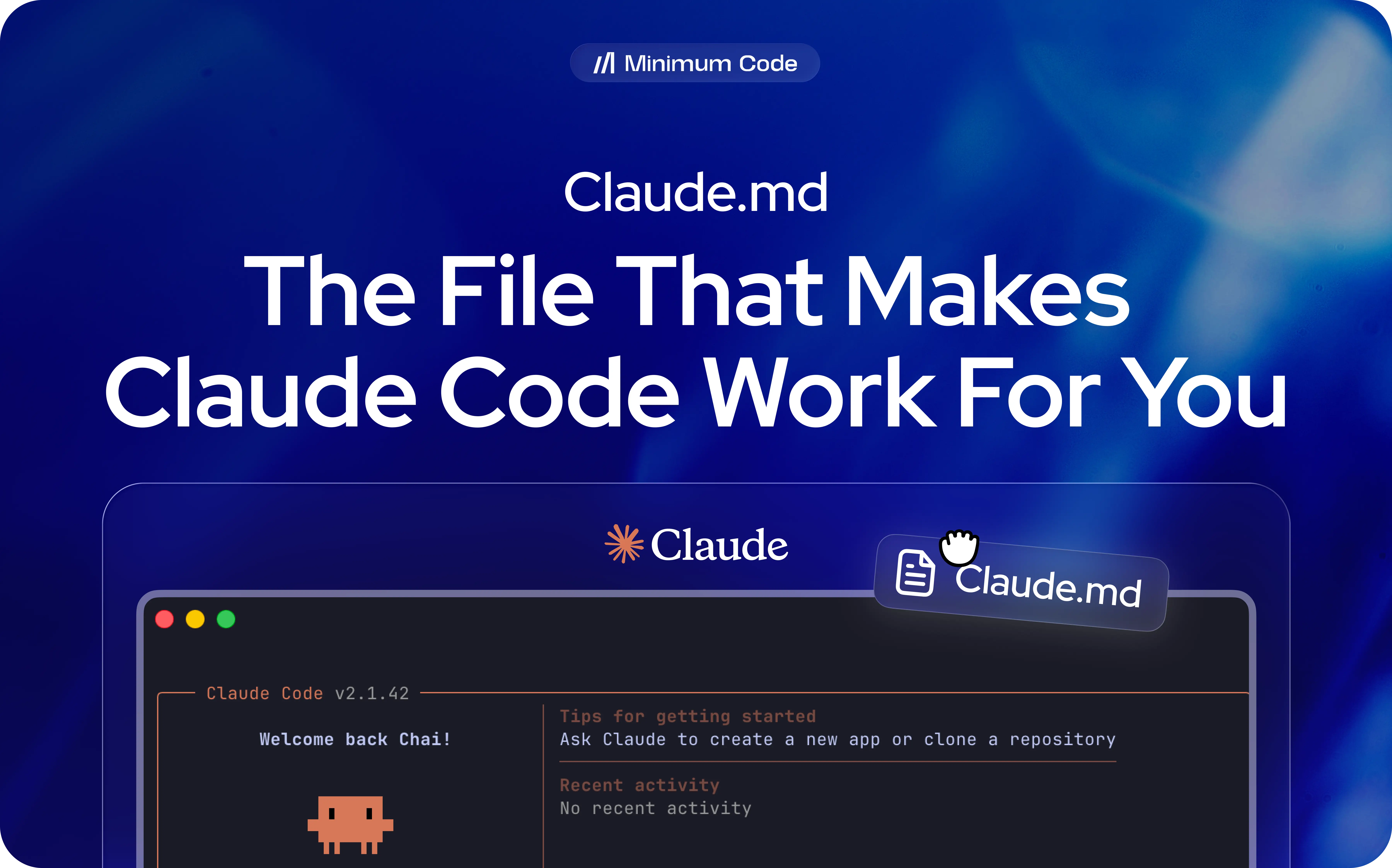 Claude.md: the file that makes Claude Code work for you