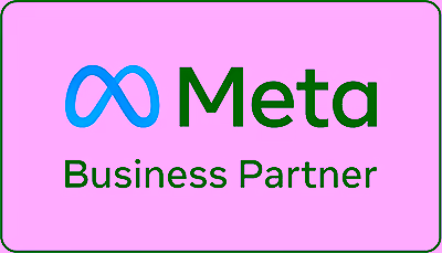 Logo showing Facebook Meta Business Partner certification badge