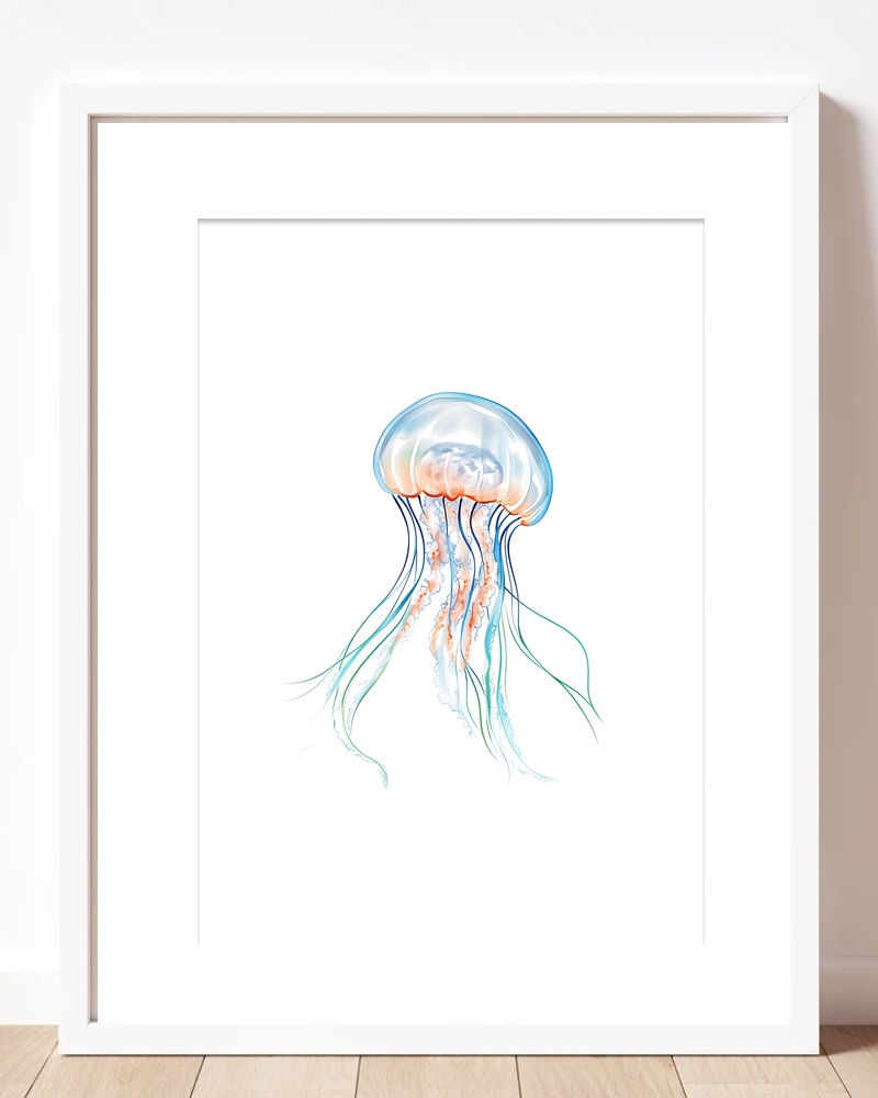 Jellyfish Nursery Wall Art Print