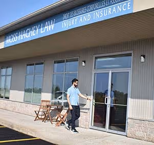 DigiBenders team member visiting a client for web design in Fredericton, NB.