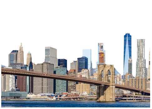 New York City skyline symbolizing advanced AI app development for businesses.
