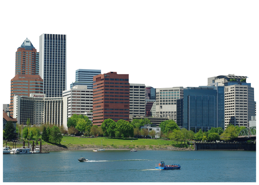 Portland skyline symbolizing AI app development driving enterprise growth.