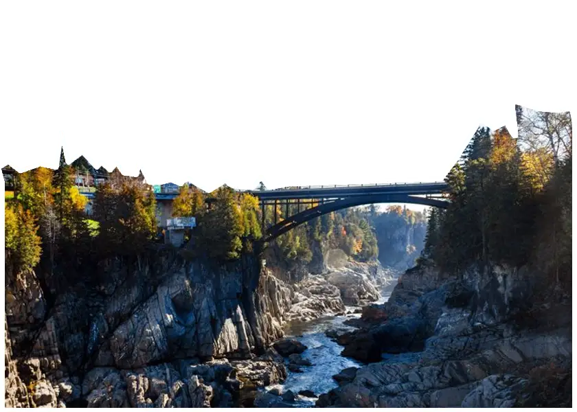 The gorge and falls at Grand Falls (Grand-Sault), New Brunswick, served by DigiBenders web design.