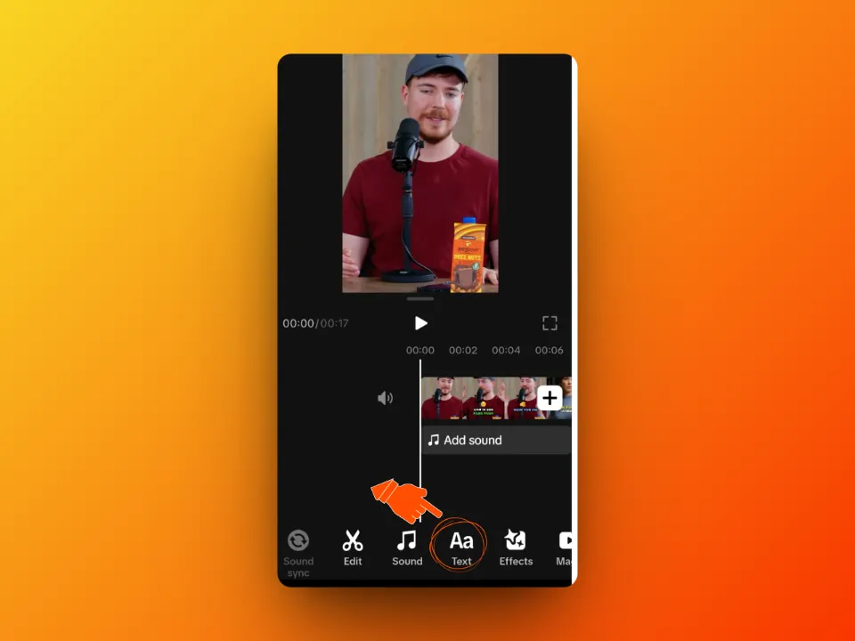 Ajouter du texte aux clips TikTok 