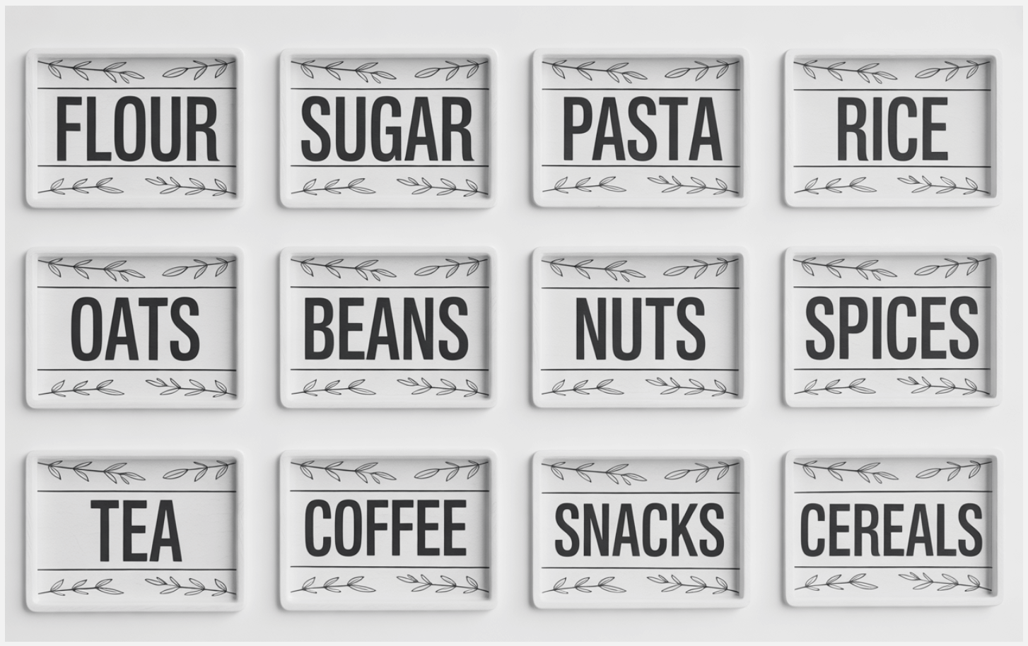 Pantry Organization Labels