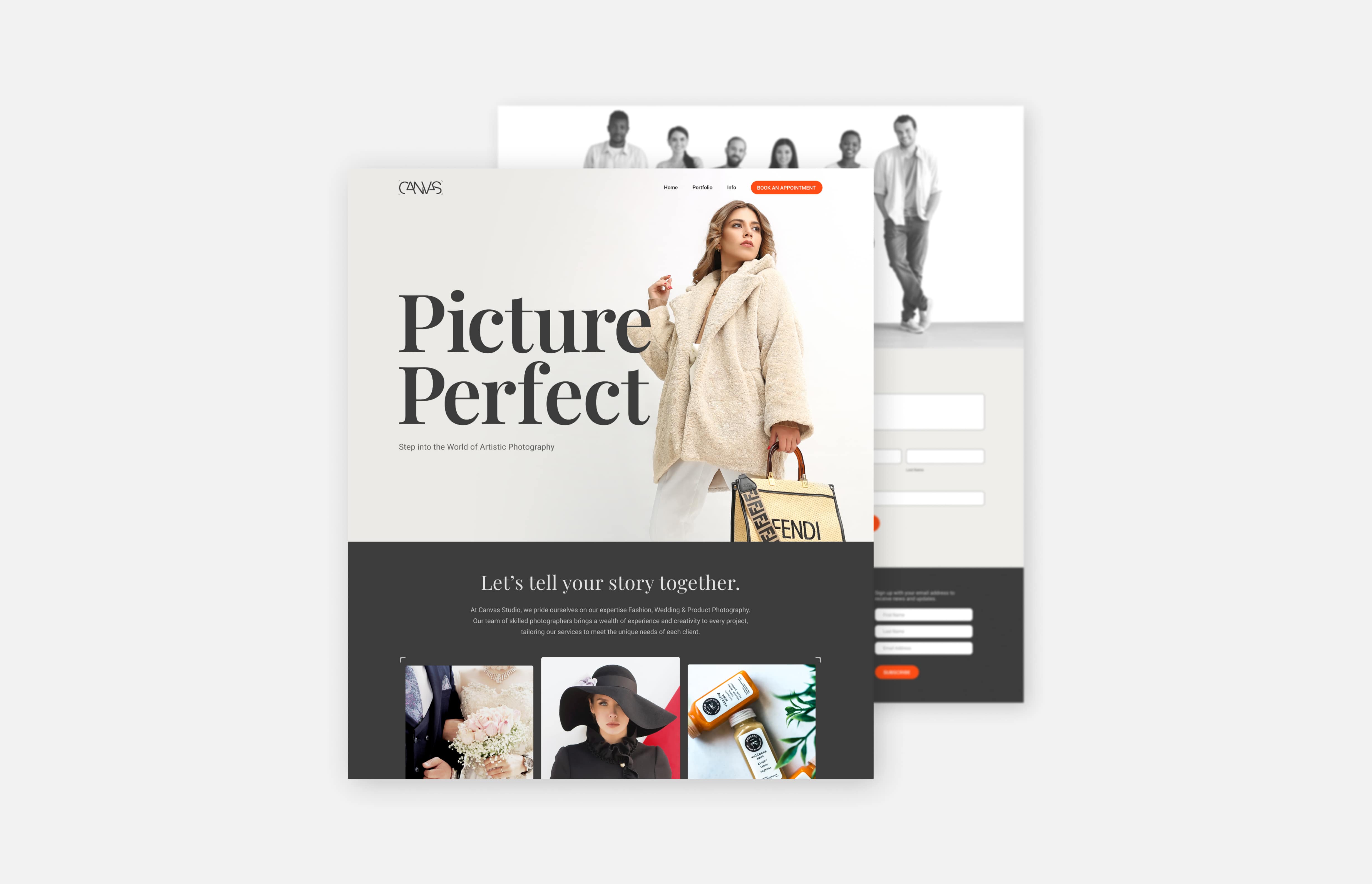 Canvas project display