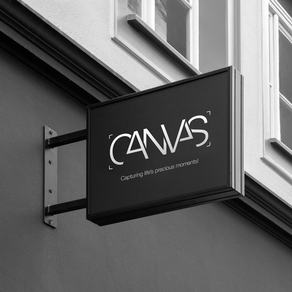 Canvas Shop Sign