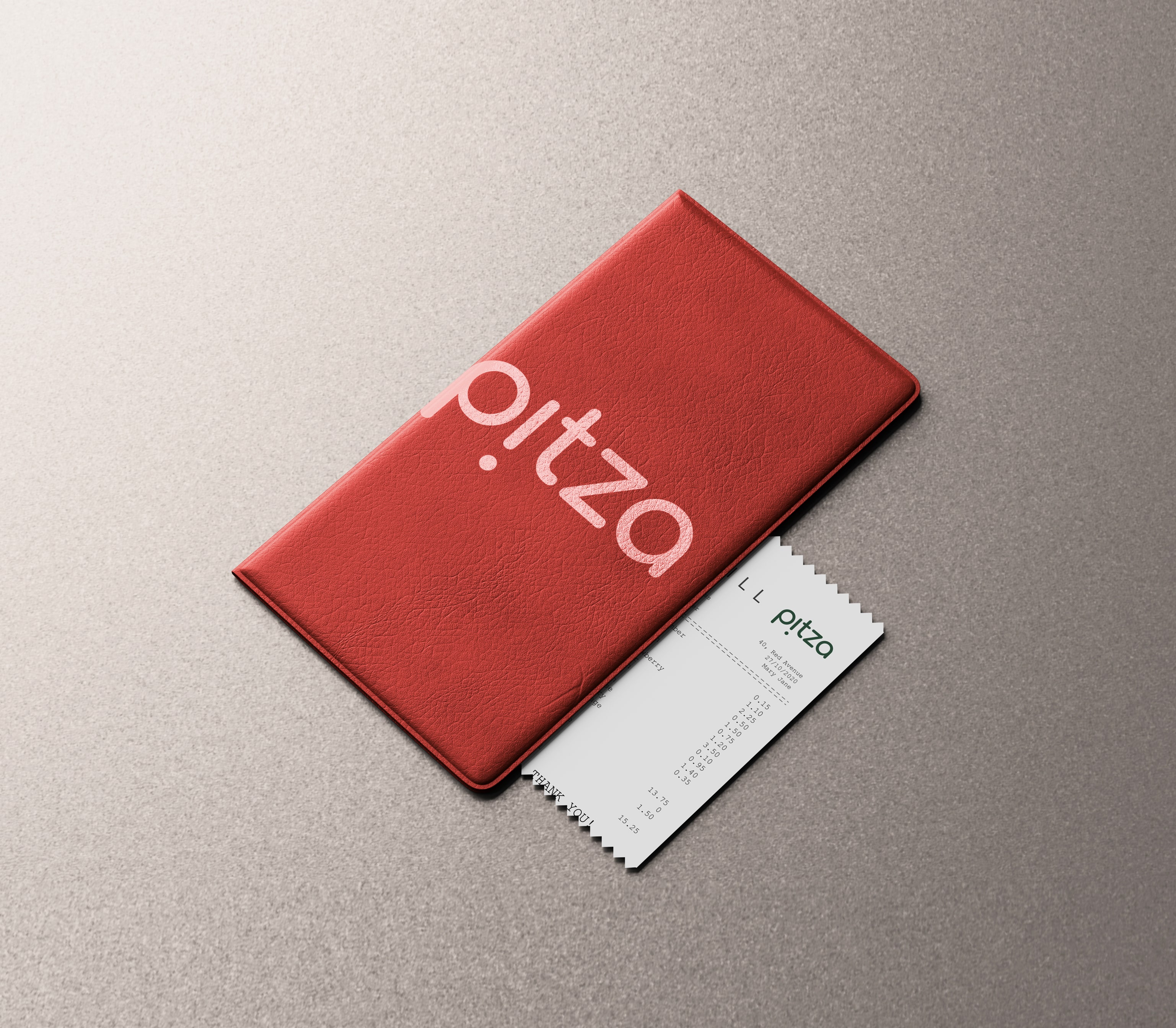 Pitza bill folder