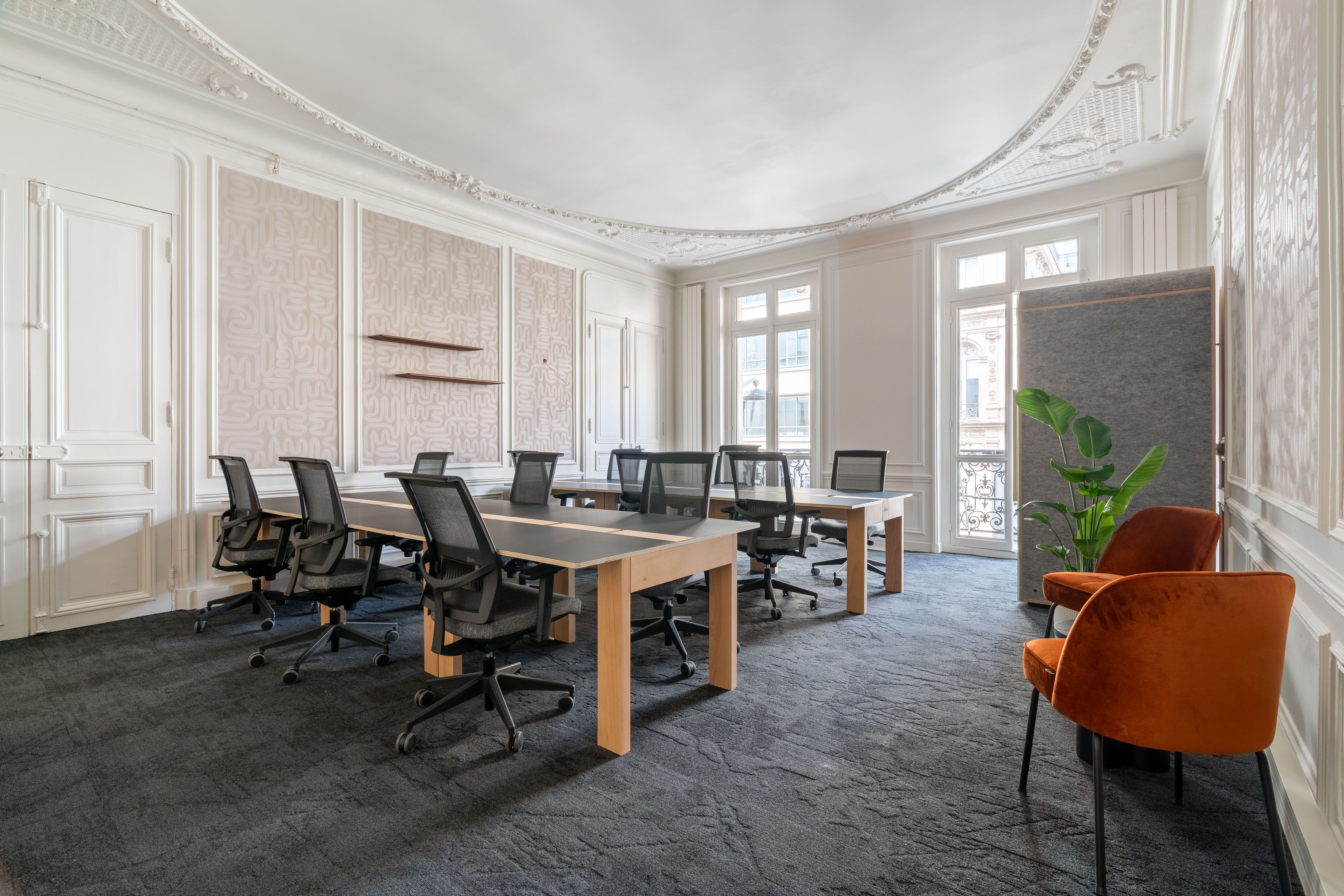 Bureau haussmannien climatisé rue de Châteaudun, Paris 9e
