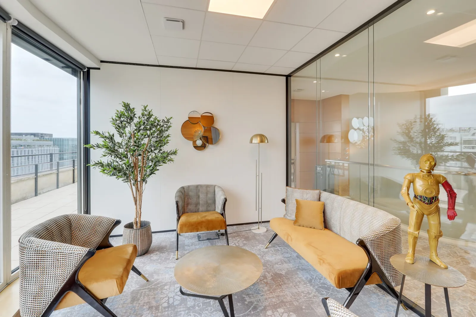 Bureau privé 4 postes - Paris 17e (Grande Armée)