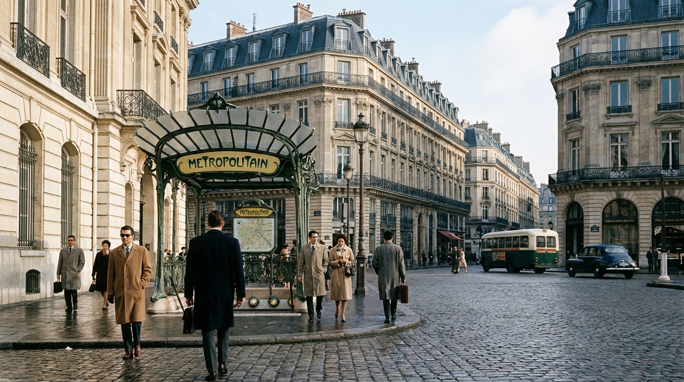 Rue parisienne près de Saint-Lazare, Paris 8e