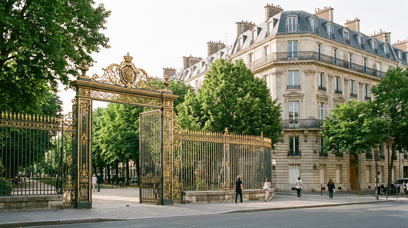 Le parc Monceau, quartier Monceau, Paris 8e