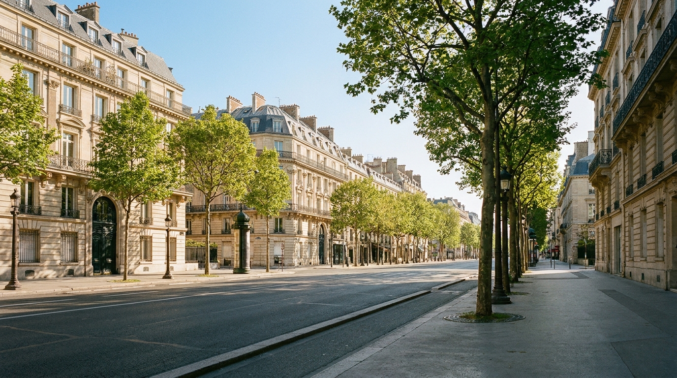 Avenue du 8e arrondissement près des Champs-Élysées, Paris