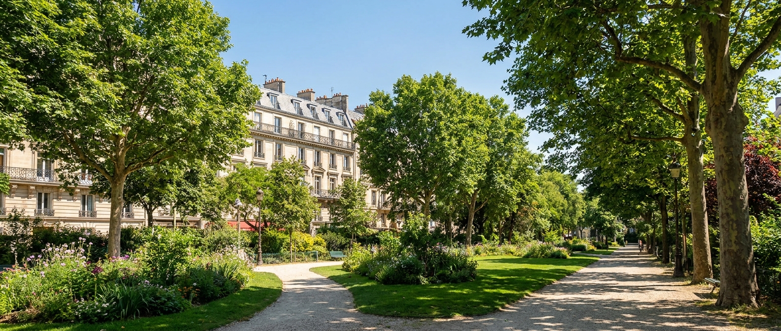 Le Square des Batignolles, Paris 17e