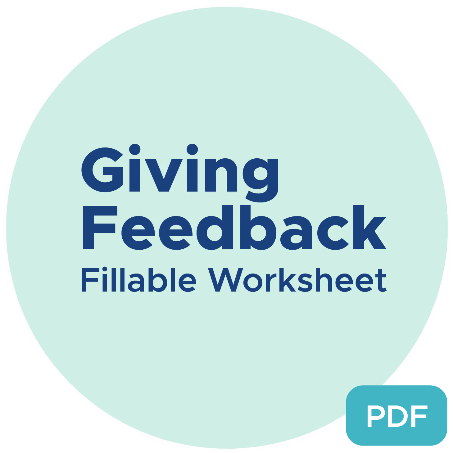 Giving Feedback worksheet by OrgHealth