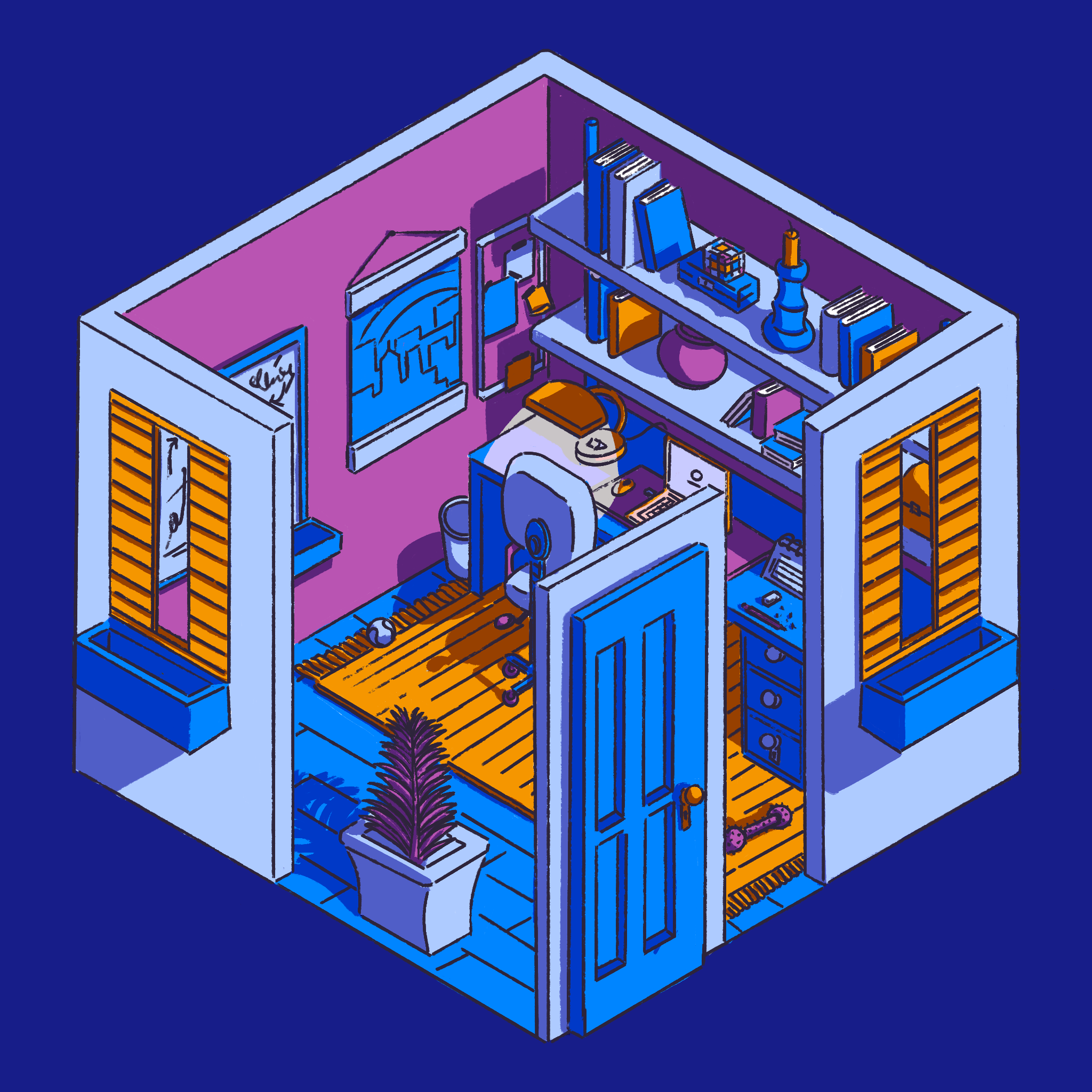 A GIF of a nice lady holding a bowl, with changing glasses