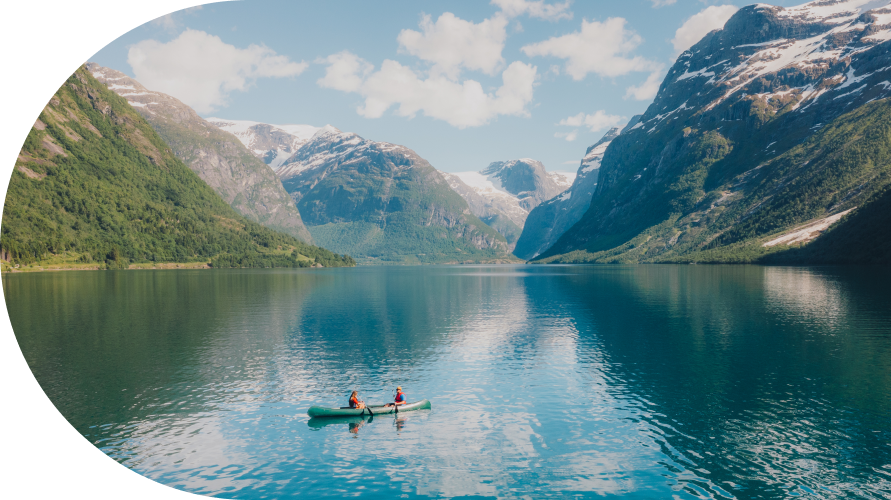 Outdoor lake landscape