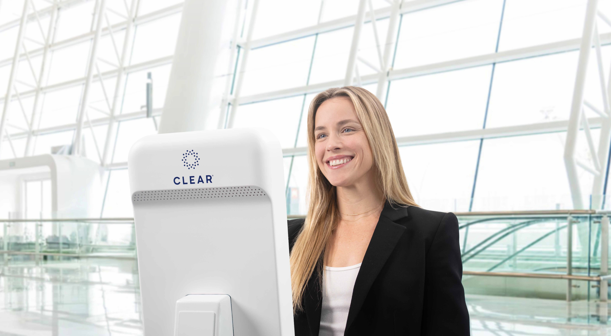 Photo of Woman using CLEAR+ in the airport