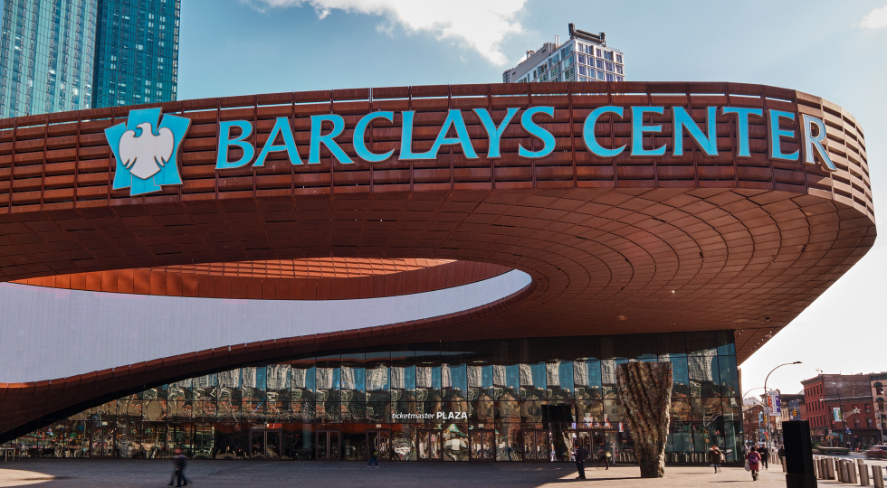 Photo of the outside of Barclays Center