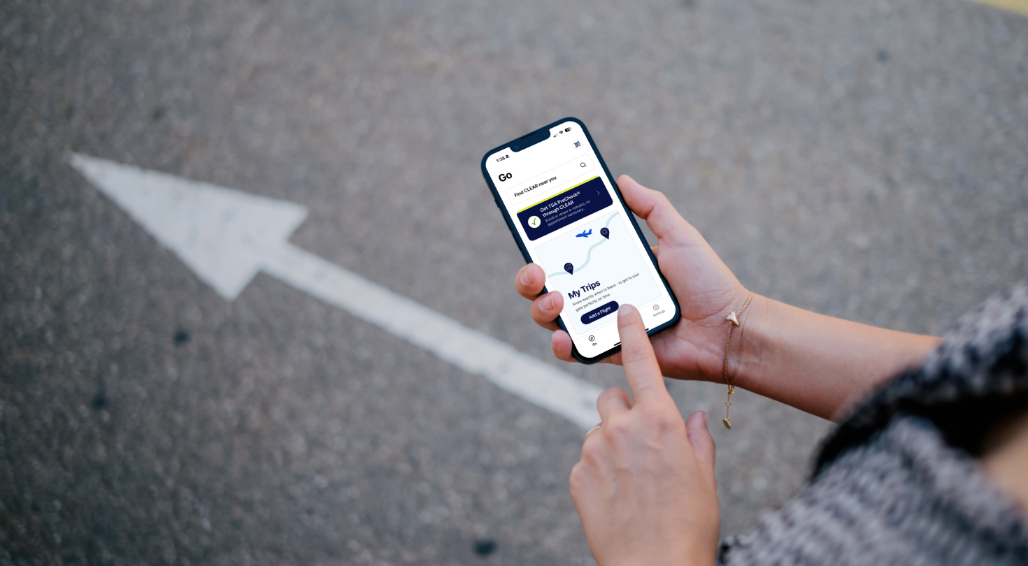 Image of CLEAR's app