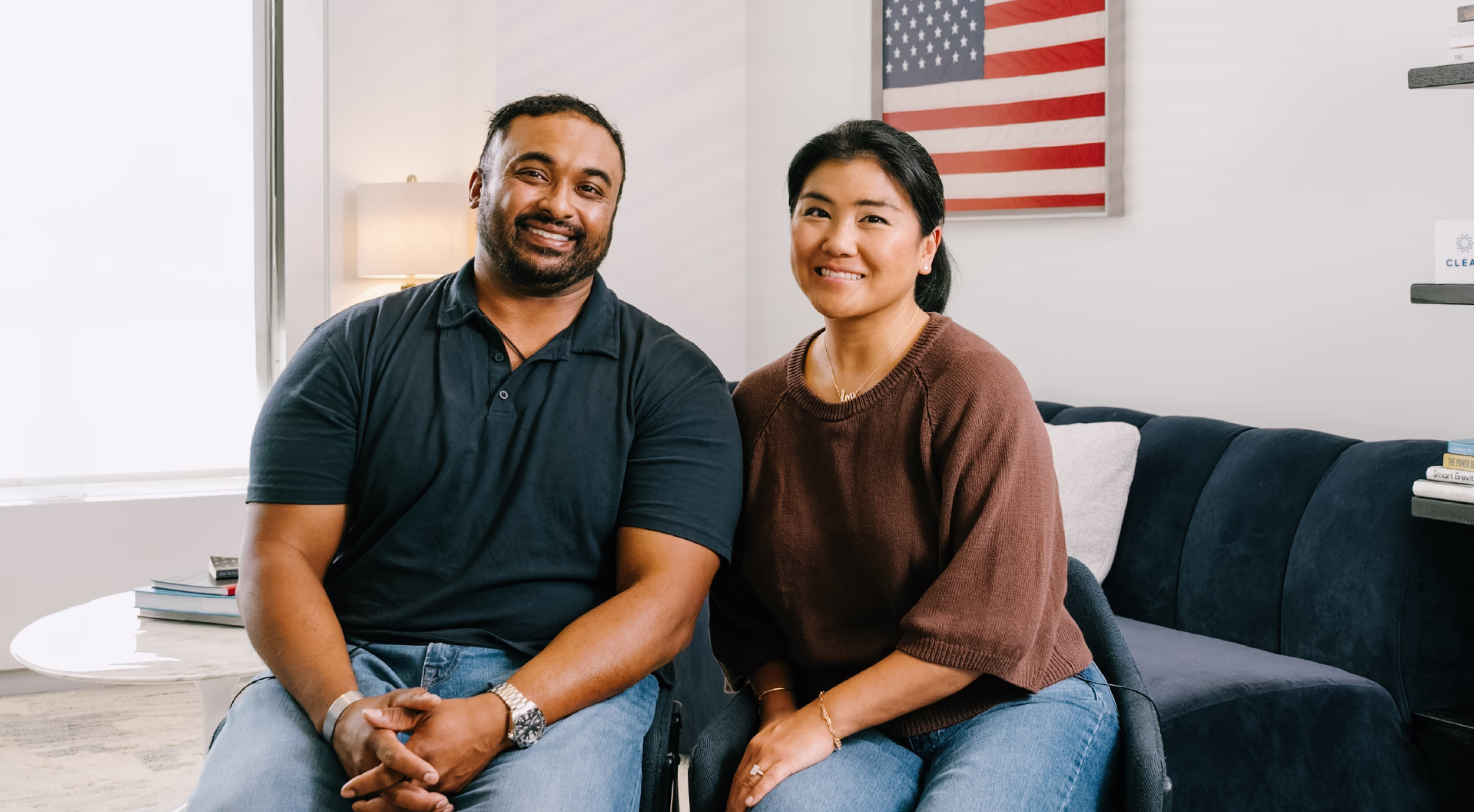 Photo of Cheffren C., U.S. Army Veteran and his wife