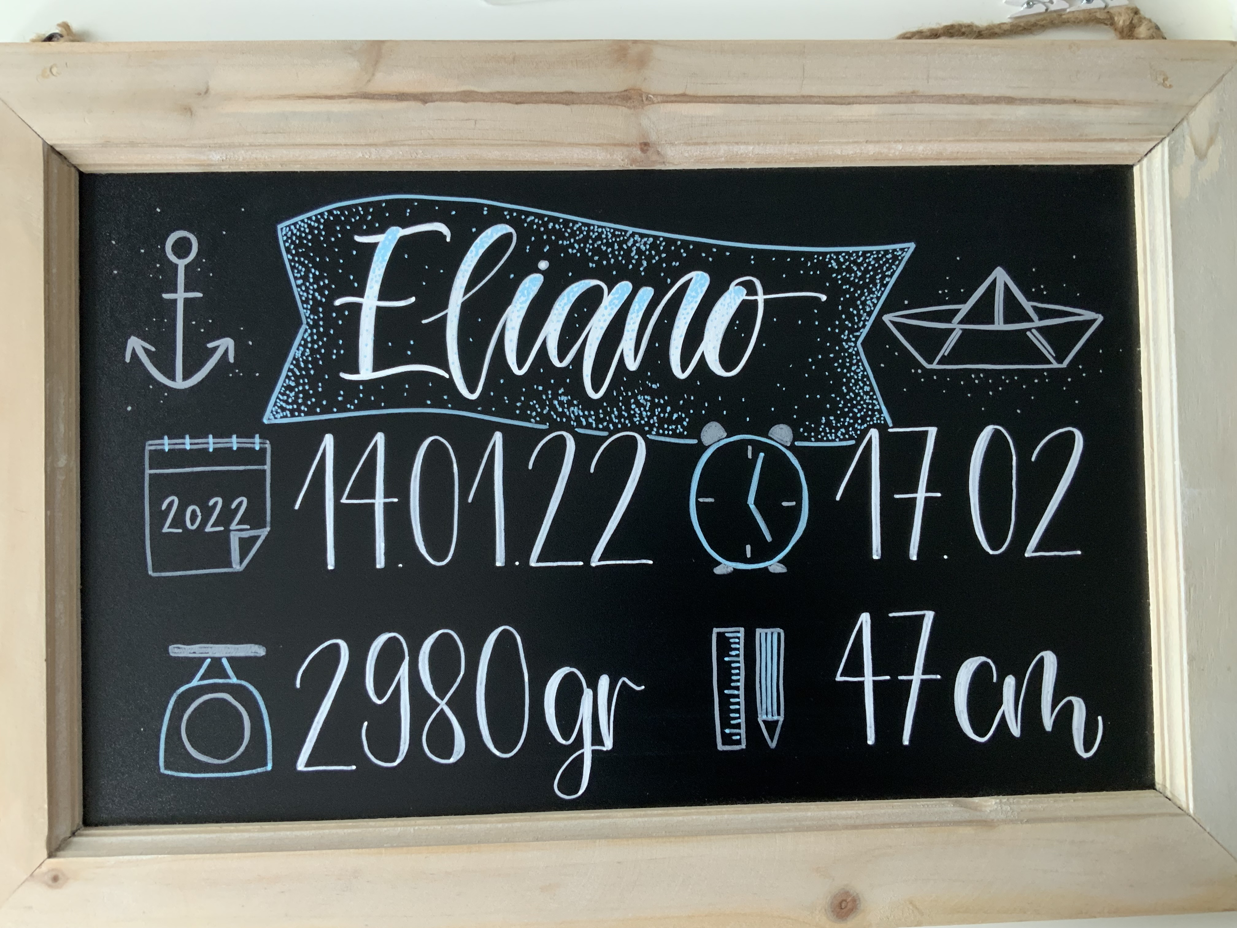 Personalisierte Geburtstafel