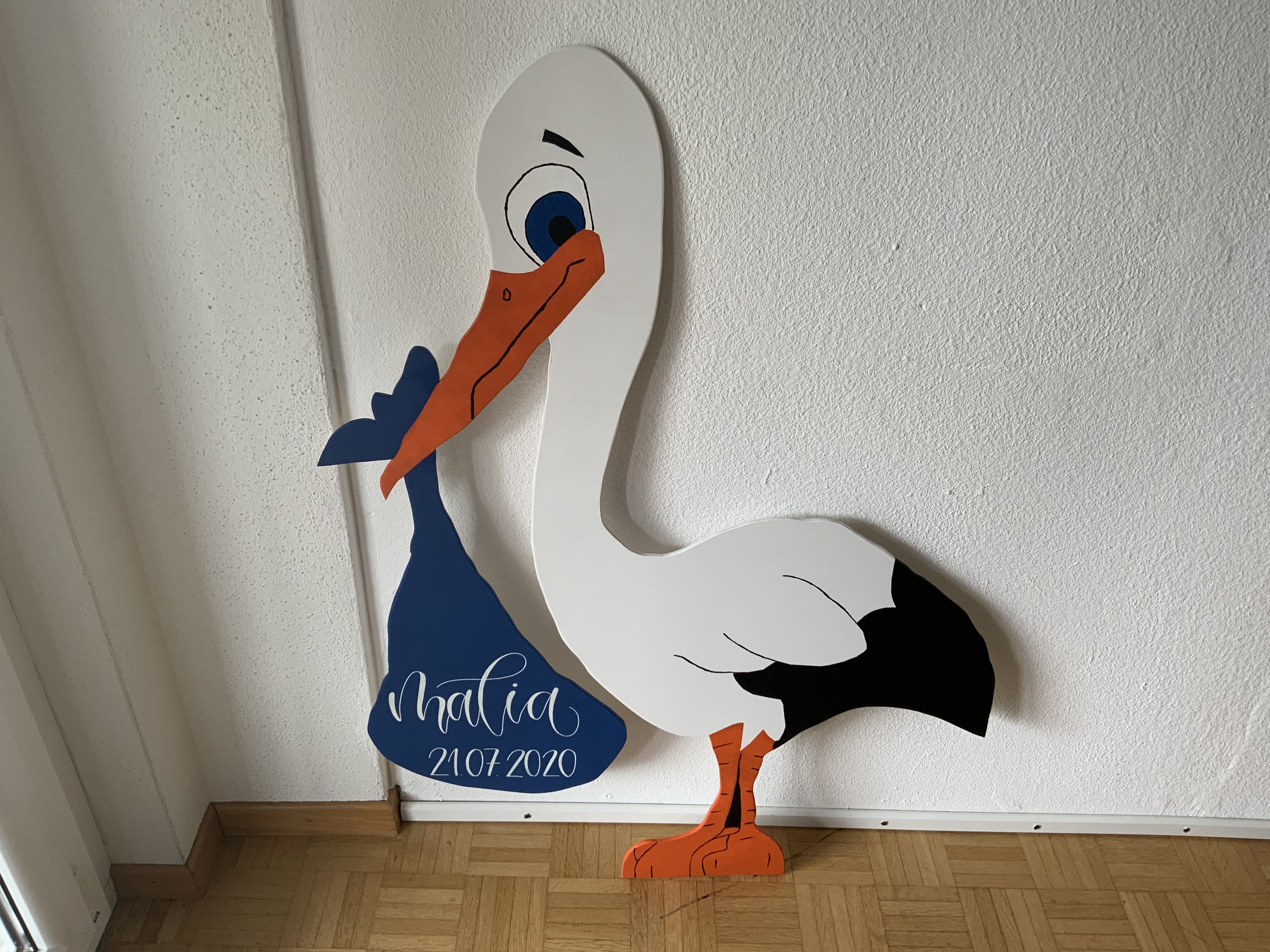 Geburtstafel - Storch