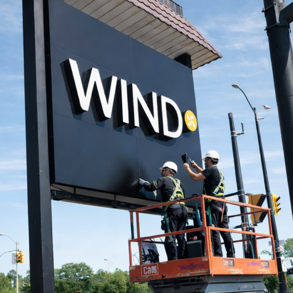 Exterior & Illuminated Sign Installation