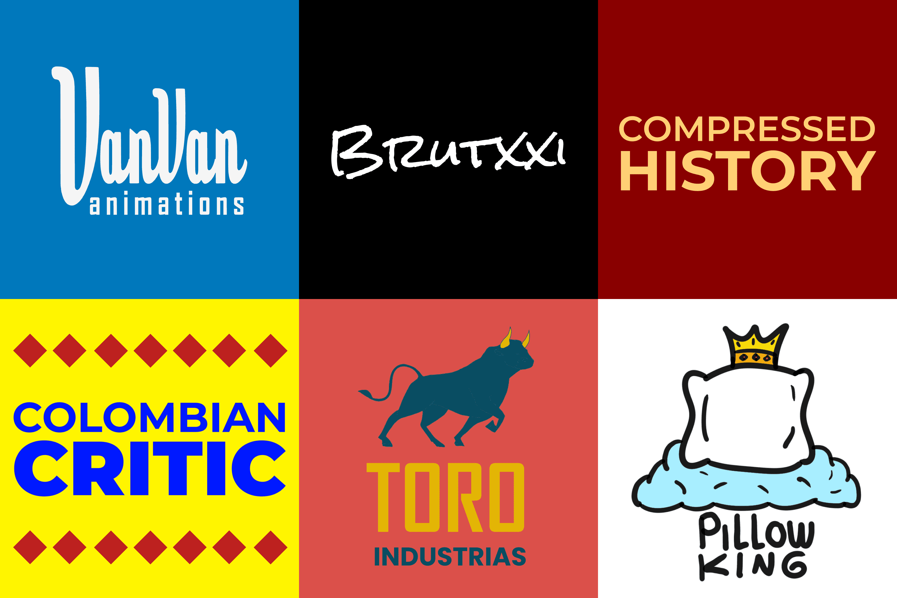 images of the logos I have made in my career