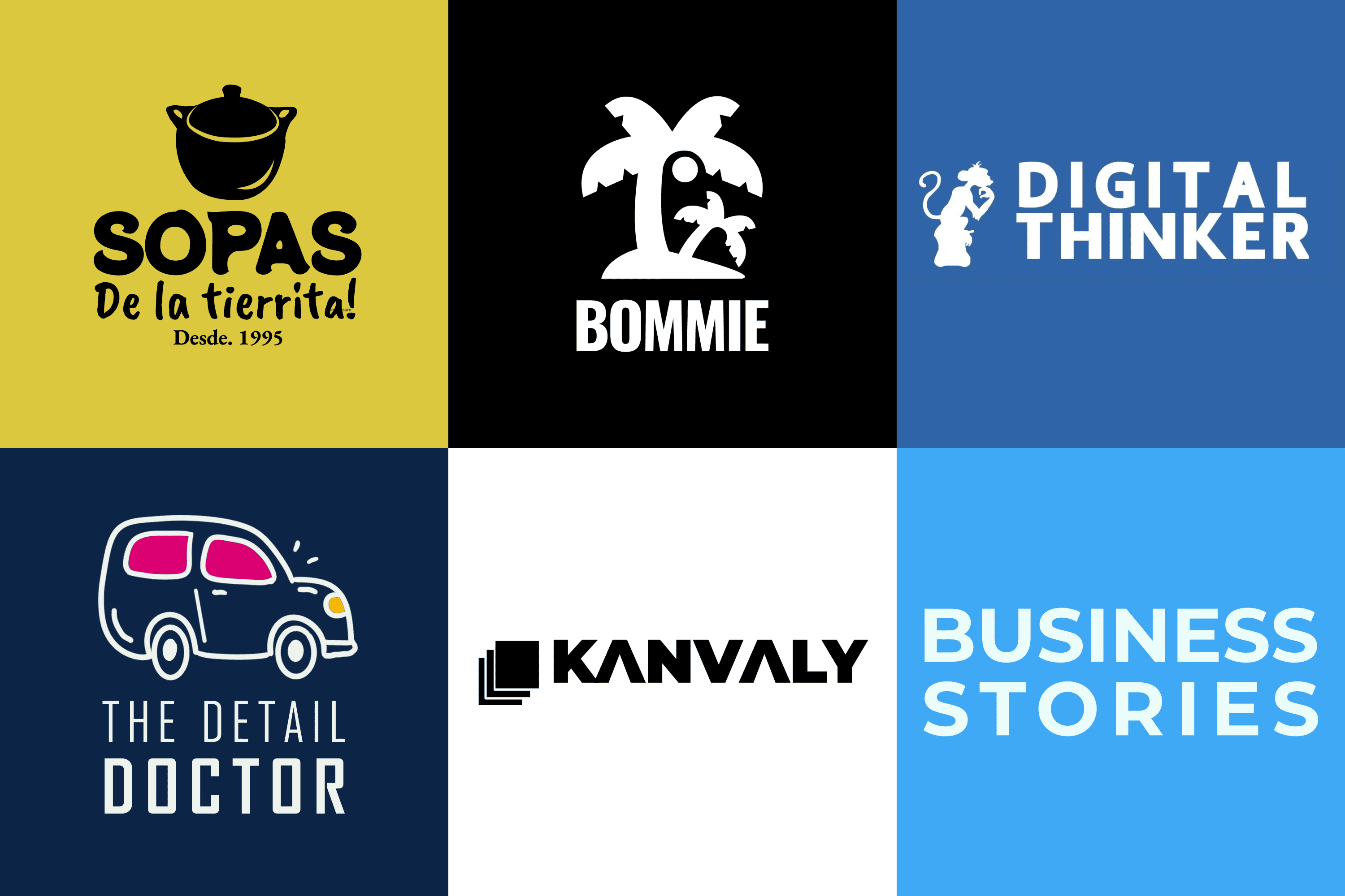 showcasing logos and my work