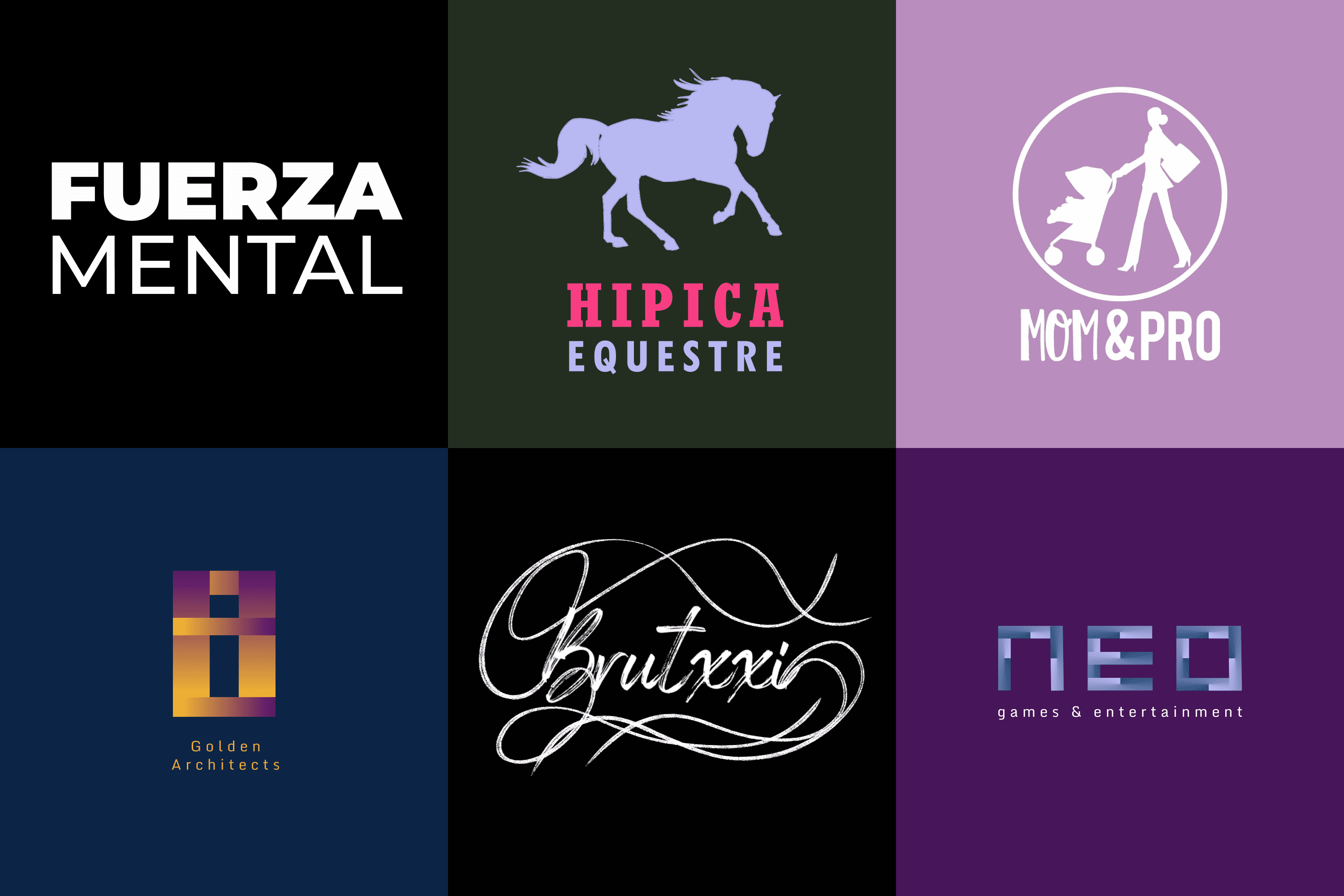 showcasing logos and my work